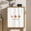 Modern No Drill Hook and Loop Shoe Cabinet Dust Cover Short Curtain for Kitchen Home Decor