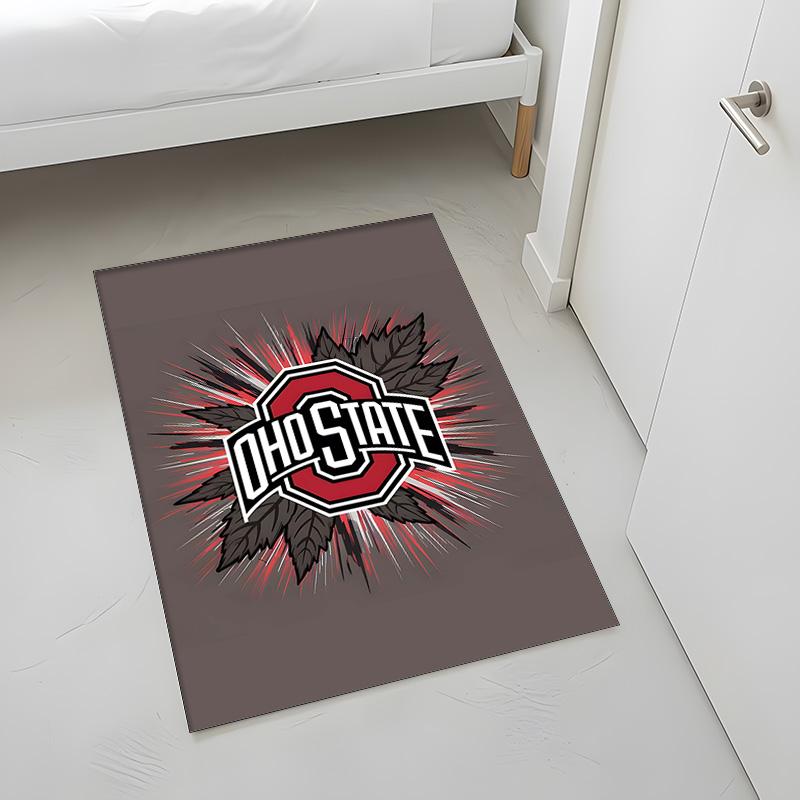 Ohio State Buckeyes (1) Rug Suitable For Living Rooms Bedrooms Computer Rooms Dining Areas And Placement Under Tables And Chairs Also An Ideal Choice