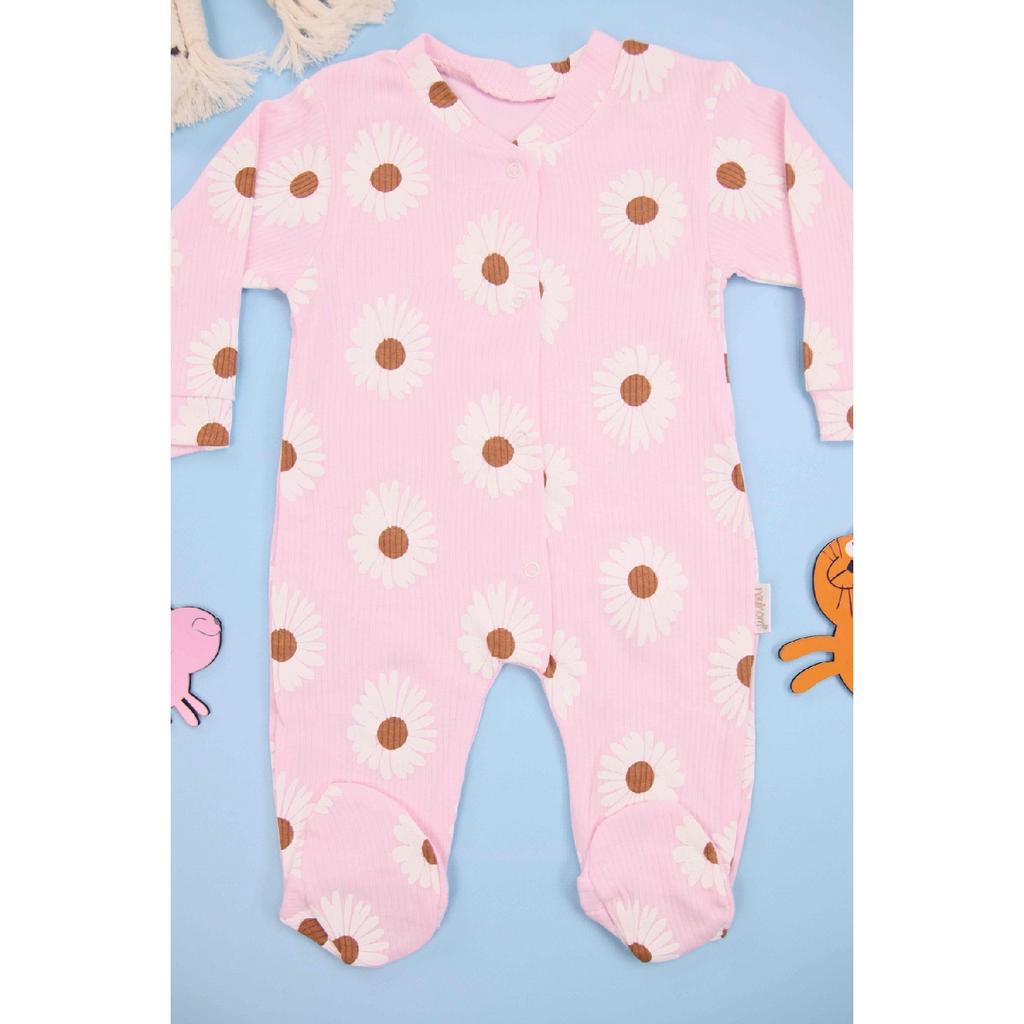 Бежевый Baby Baby Baby с принтом Daisy Baby Finding 100% хлопок