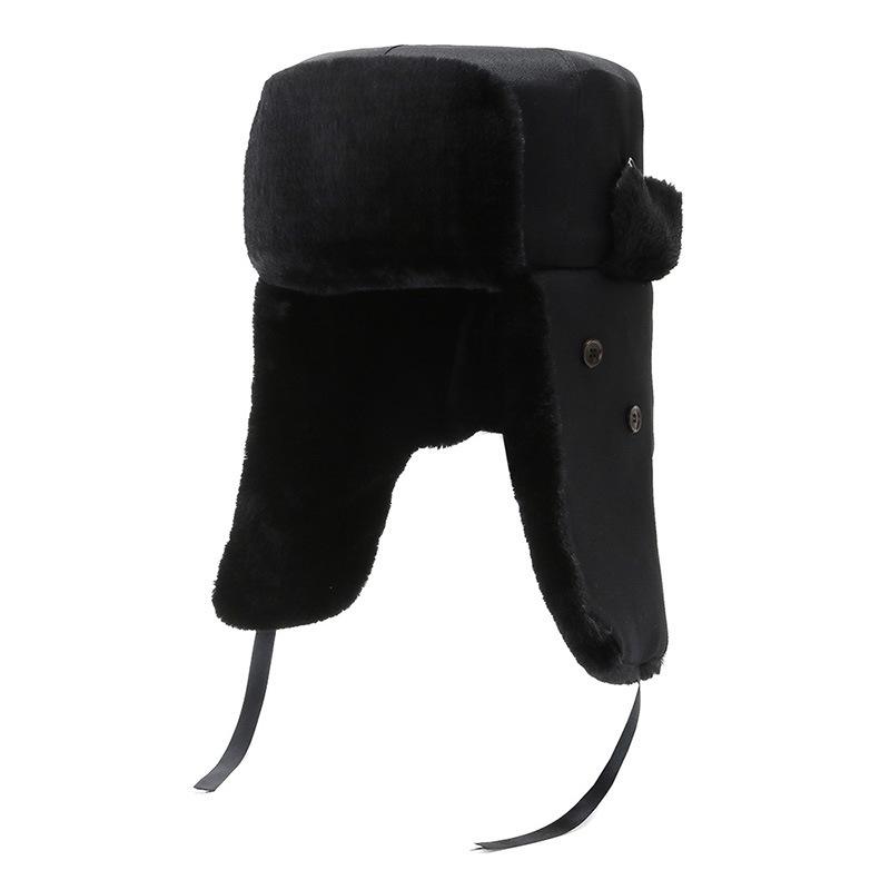 Ear-Flapped Winter Hat Winter Warm Windproof Outdoor Hat Youth Thickened Cycling Lei Feng Hat Men's Winter Fleece Lined