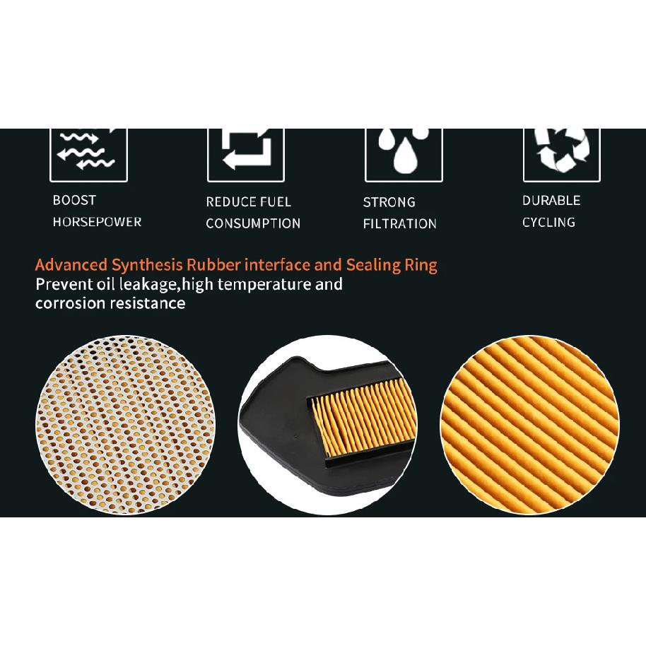 JSBM Motorcycle Accessories Air Filter Intake Cleaner For Yamaha X-Max XMAX 250 300 CZD300 2017 2018 2019 2020 2021 B74-WE445-00