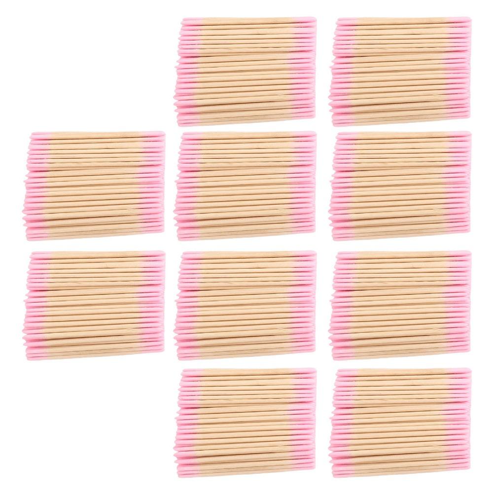10 Bags Wooden Stick Body Double Pointed Cotton Swabs Electronic Equipment Gap Dust Removal