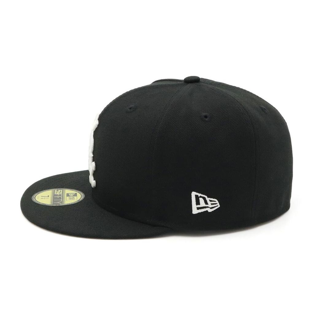 Кепка Newera 59FIFTY 14562006 NER35C7098 MLB Chicago White Sox CWS черная черная 7 боковых накладок под козырьком ONSPOTZ изготовленная на заказ кепка Gokyu Fifty Stylish