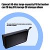 Органайзеры для хранения CD из ПУ-кожи на 80 дисков с прозрачными карманами и застежками-молниями для автомобиля, путешествий, домашнего развлечения