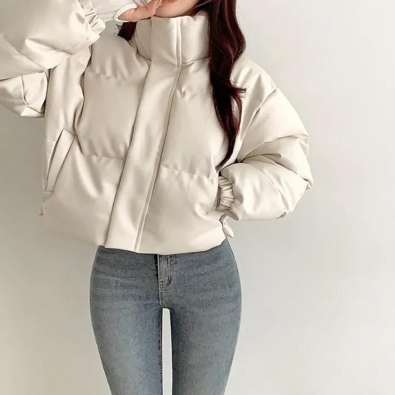 Korean Fashion Retro Cotton-padded Jacket Women New Loose Joker Thickened Short Coat High Sense Vintage Casual Overcoat Winter