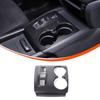 ABS Carbon Style Car Gear Panel Trim Cup Holder Cover For Honda Pilot 2016-