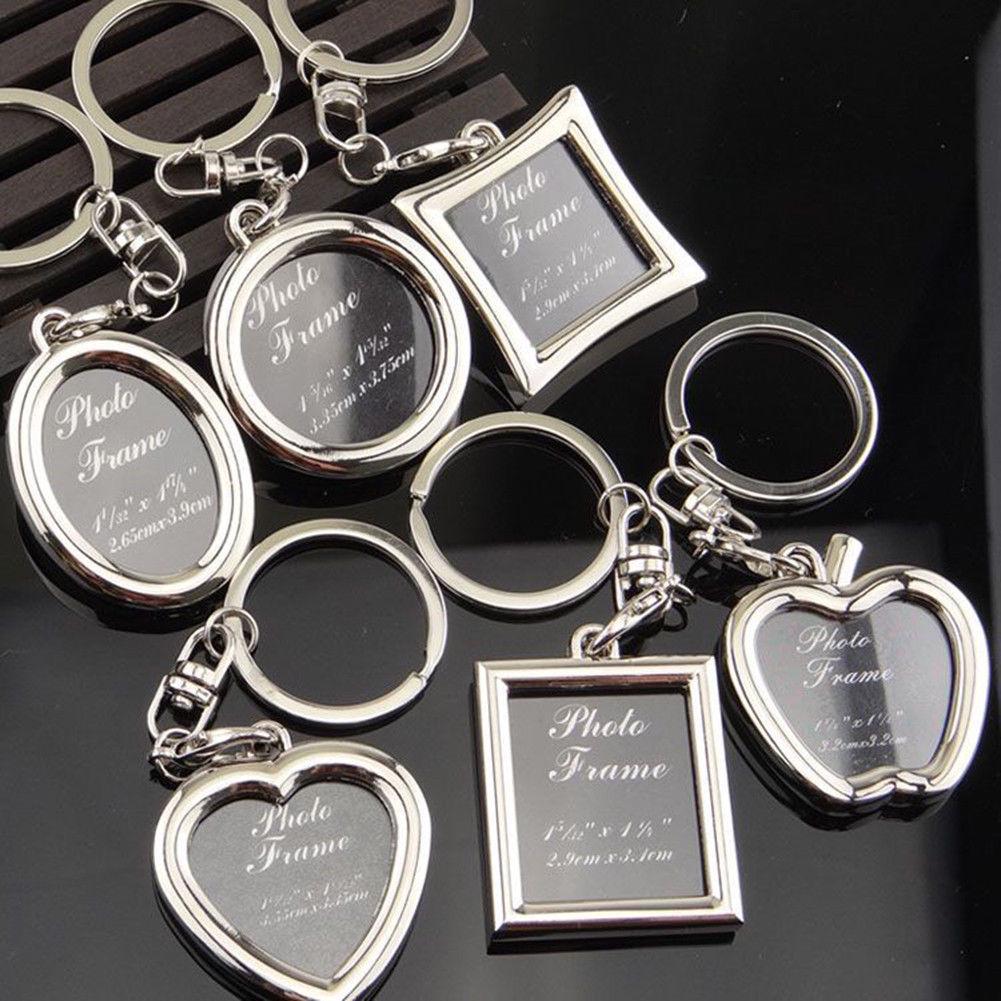 Creative Heart-shaped Photo Frame Key Holder Key Chain Bag Keyring Mini Gifts Pendant