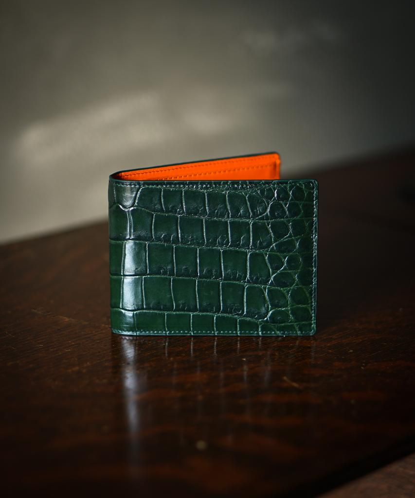 Heimdallr [Glossy] Handmade Real Crocodile Leather Wallet_6 Colors