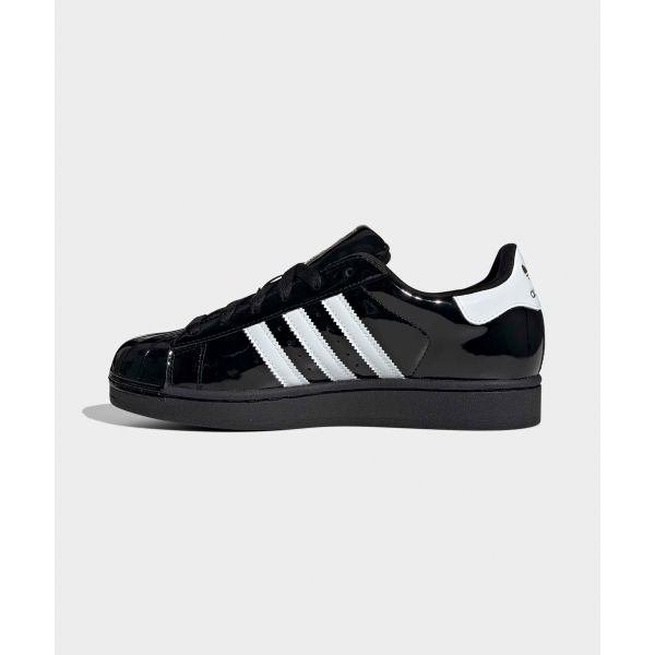 adidas Женские кроссовки Superstar 2 Core Black Cloud White Gold-Metallic JS4009