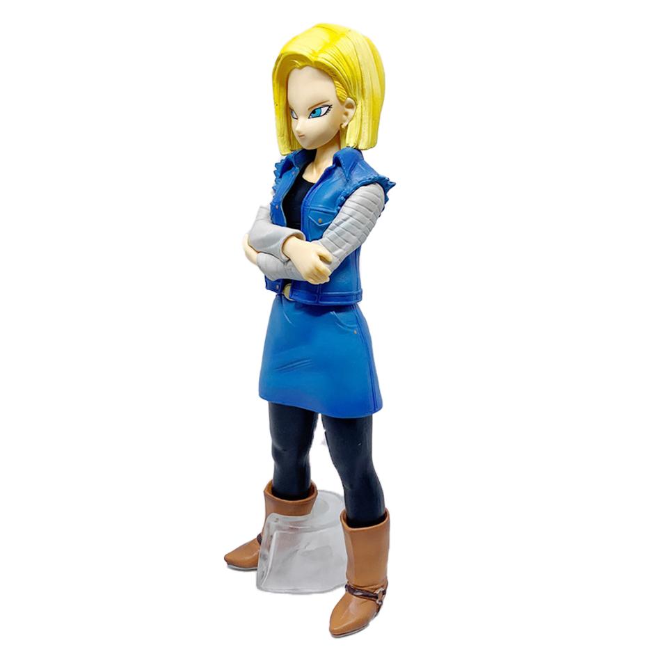 New 23.5CM Anime Android 17 18 Figure Android 18 PVC Action Figures Collection Model Toys for Children Christmas Gift