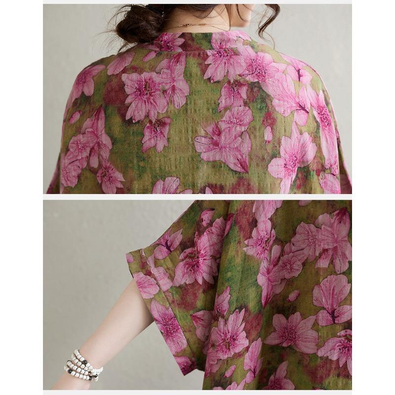 DIMANAF 2024 Большие размеры летние женские пляжные базовые свободные стильные винтажные длинные богемные платья с цветочным принтом