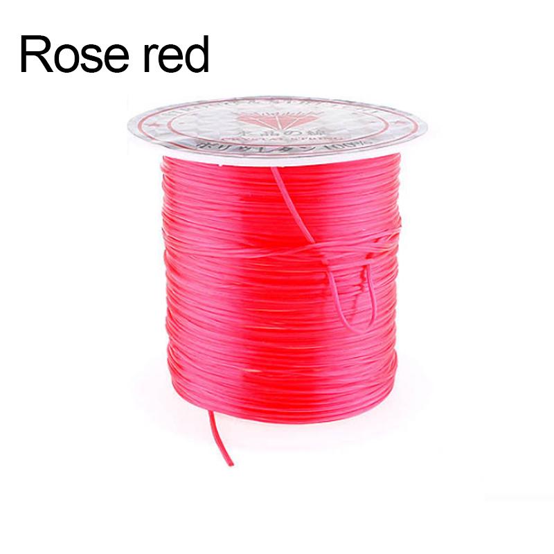 String Elastic Line Filament Transparent Elastic Beaded Elastic Thread DIY Beaded Elastic Thread Bracelet Line Flat Elastic Thread Accessories