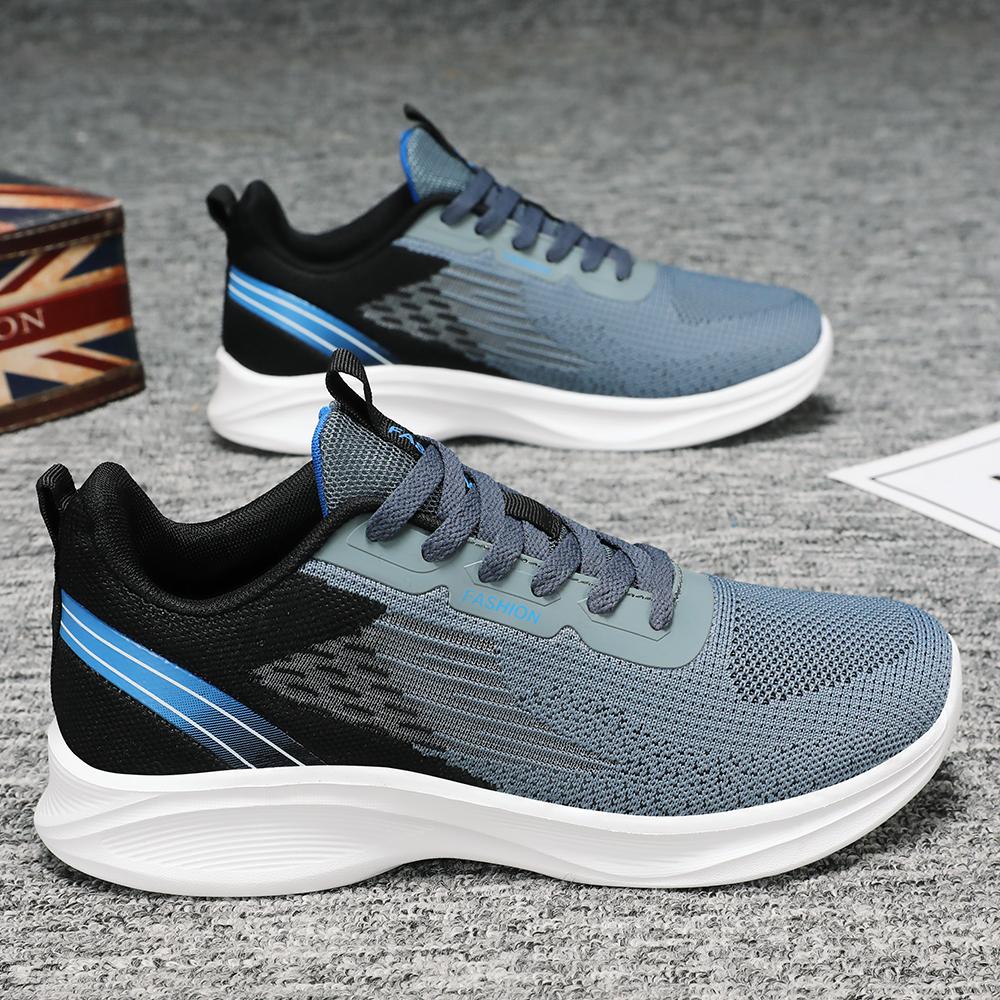 Мужские кроссовки для бега 2025 Новые легкие дышащие сетчатые кроссовки, Модная повседневная спортивная обувь для прогулок на открытом воздухе, Нескользящие C