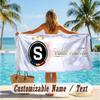 Custom Text Beach Towel, Soft Absorbent Swimming Multi-use TowelSparta Prague