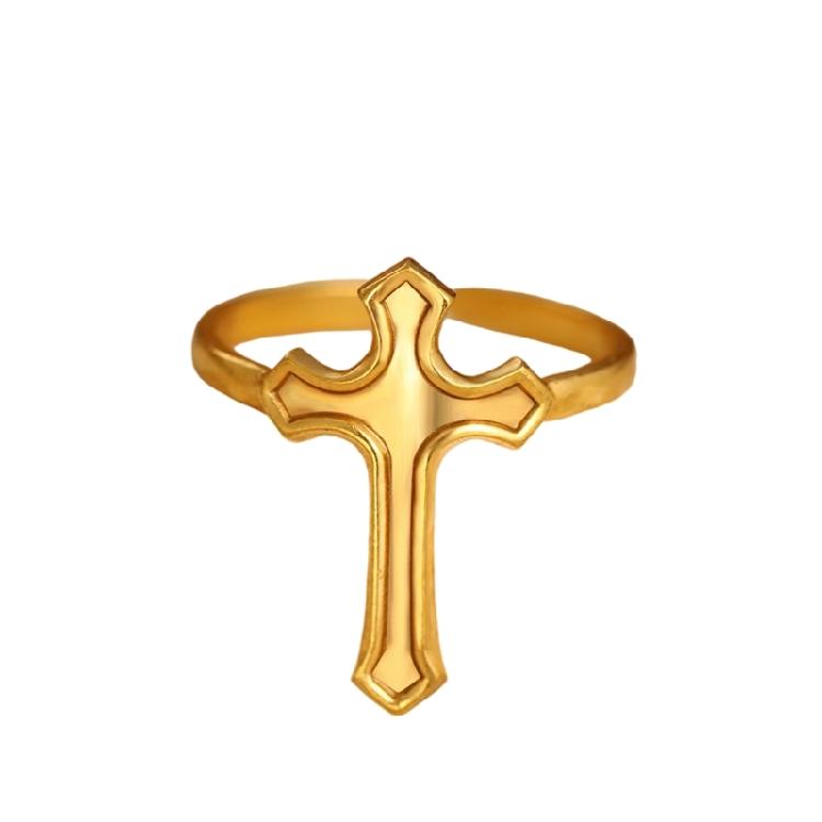 Простые, но стильные регулируемые кольца-кресты из нержавеющей стали, унисекс, для повседневного ношения