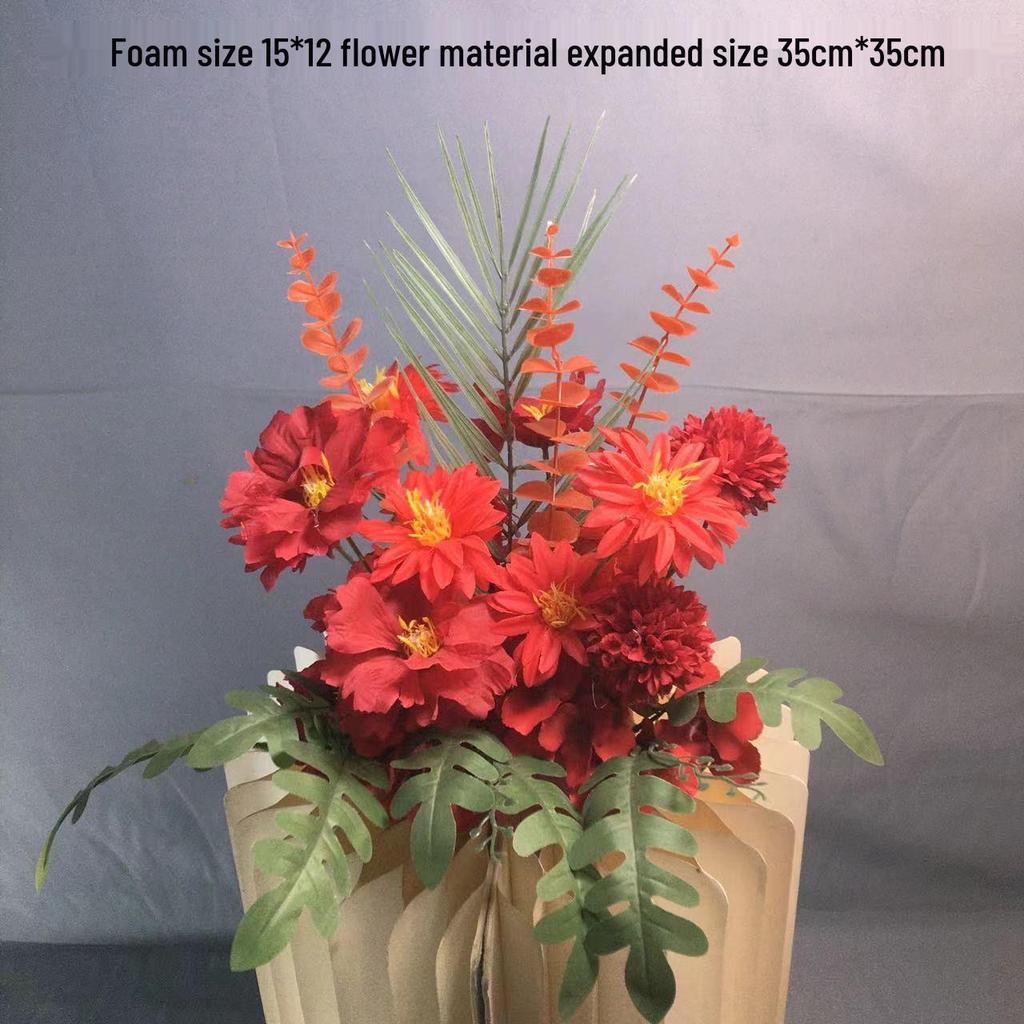 Большой набор для украшения свадебной дорожки и Т-сцены из шелковых цветов