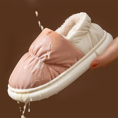 Зимние женские тапочки Теплые плюшевые хлопковые тапочки Домашние комнатные мягкие тапочки Нескользящая толстая подошва Пушистая обувь для пар Новинка 2024