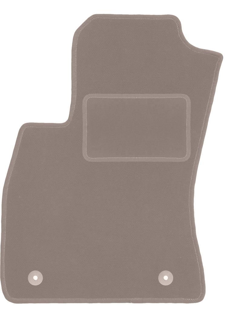 Beige driver's mat for: Fiat Doblo II 0 (2009-2020)