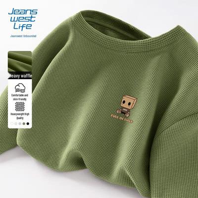 Мужская футболка с длинным рукавом в вафельную вязку Jeanswest Life
