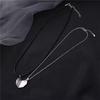 2Pcs Love Magnetic Versatile Couple Necklace Pendant Simple Wishing Stone Heart Ins Clavicle Chain Jewelry