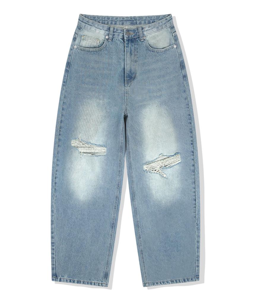 ANEWBROS Mar Balloon Wide Washed Denim Pants 2 Colors [Anbd_8015]