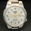 ПОДЛИННЫЕ ВИНТАЖНЫЕ МУЖСКИЕ ЧАСЫ SEIKO 5 AUTOMATIC JAPAN 7S26A С СЕРЕБРИСТЫМ ЦИФЕРБЛАТОМ a702462-5