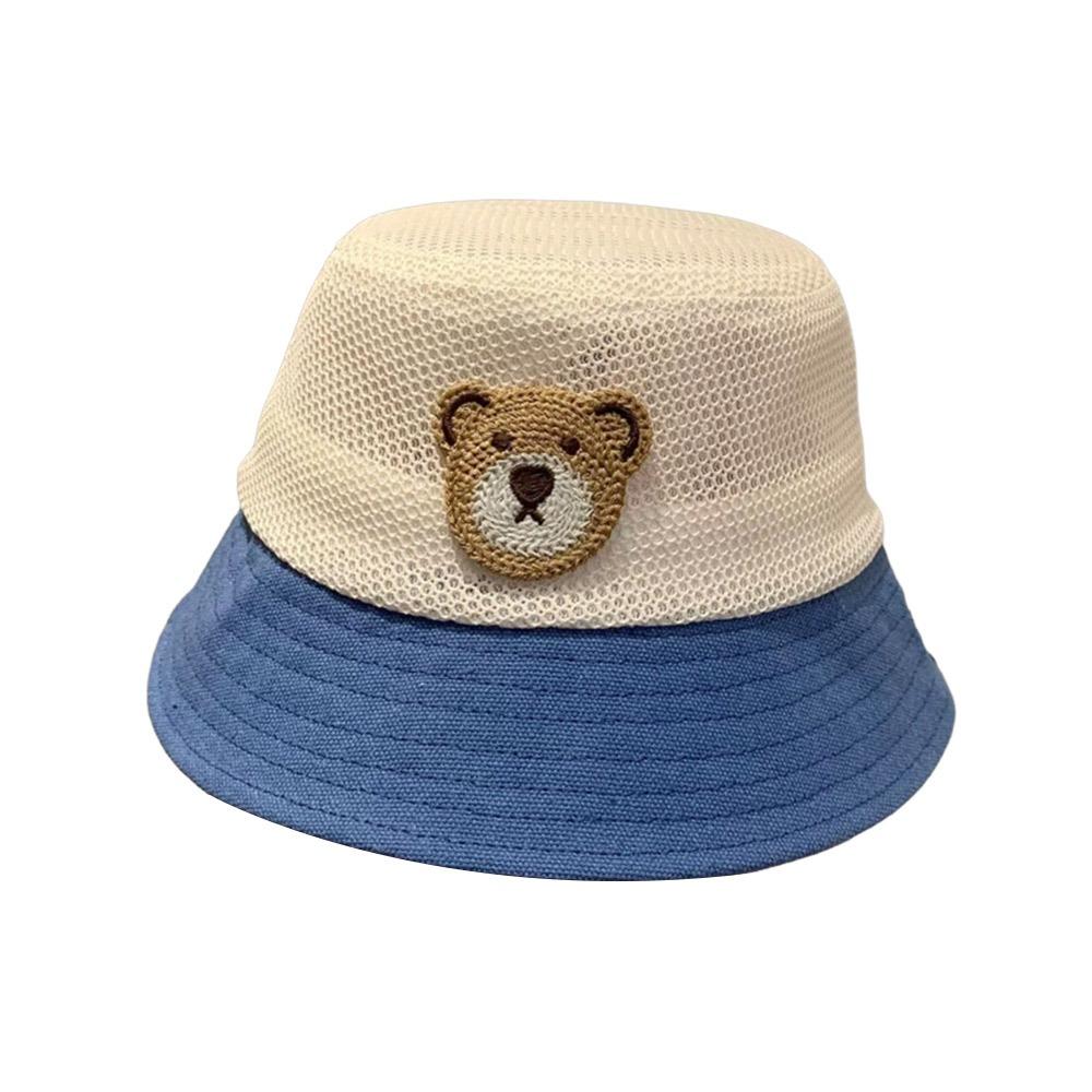 Cartoon Bear Children Sun Visor Hat Sun Protection Breathable Sunscreen Buckets Hat Uv Protection Sunshade Hat Summer