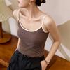 Женский высокий хлопковый жилет-майка в полоску, летний, с высокой талией, короткий, сексуальный, верхняя одежда
