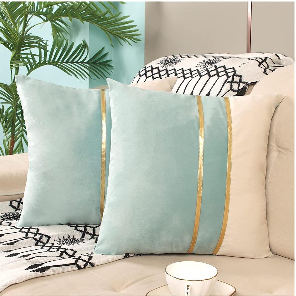 Прикроватная подушка Скандинавский стиль Легкая роскошь Наволочка Золотая строчка Подушка Автомобиль Диван Поясничная поддержка