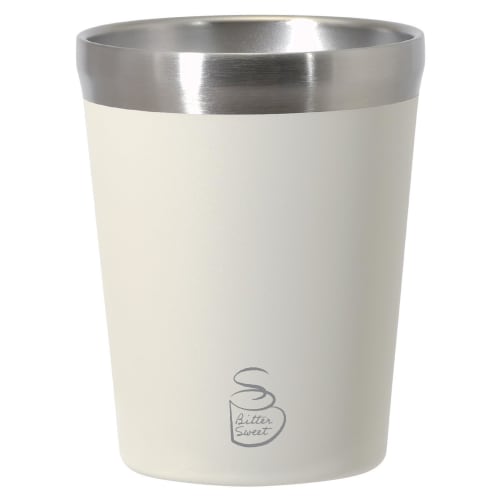 Pearl Metal Convenience Store Cup, Large, Vacuum Insulated, Bittersweet, White, HC-567