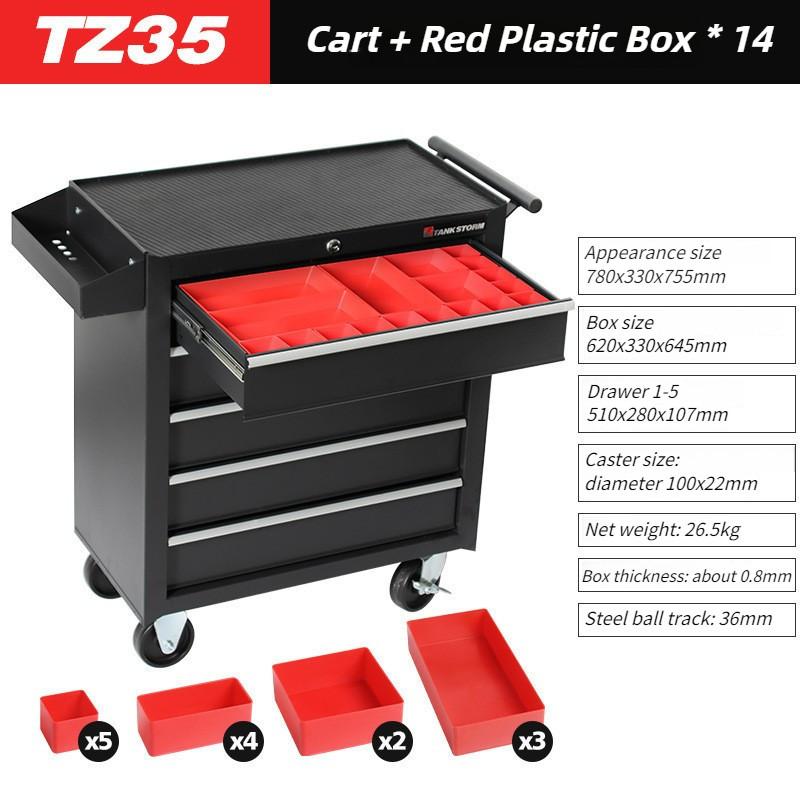 Cart Storage Toolbox Tank Drawer Multi Layer Drawer Heavy Duty Tool Cabinet Car Multi Functional Tool Box Cart Trolley Tool
