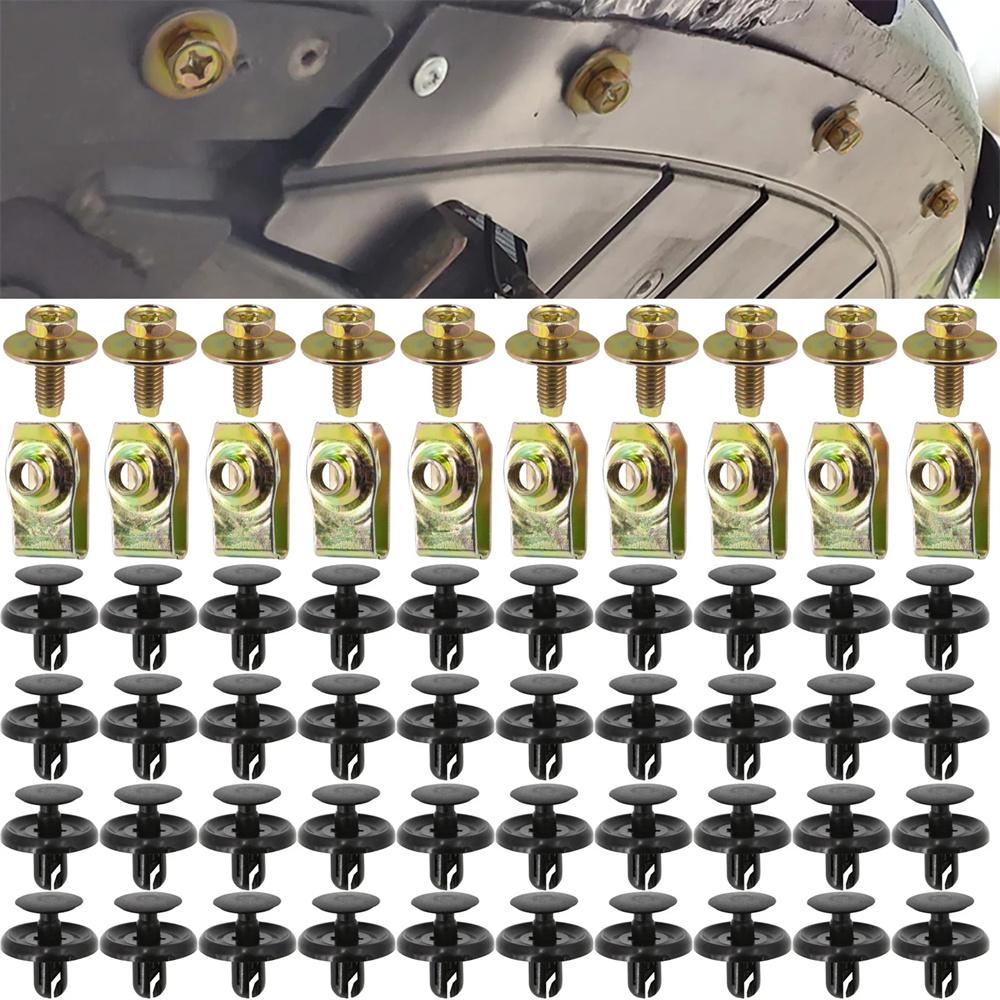 60Pcs Engine Under Cover Push-Type Retainer Clips Kit For Toyota 90467-07201