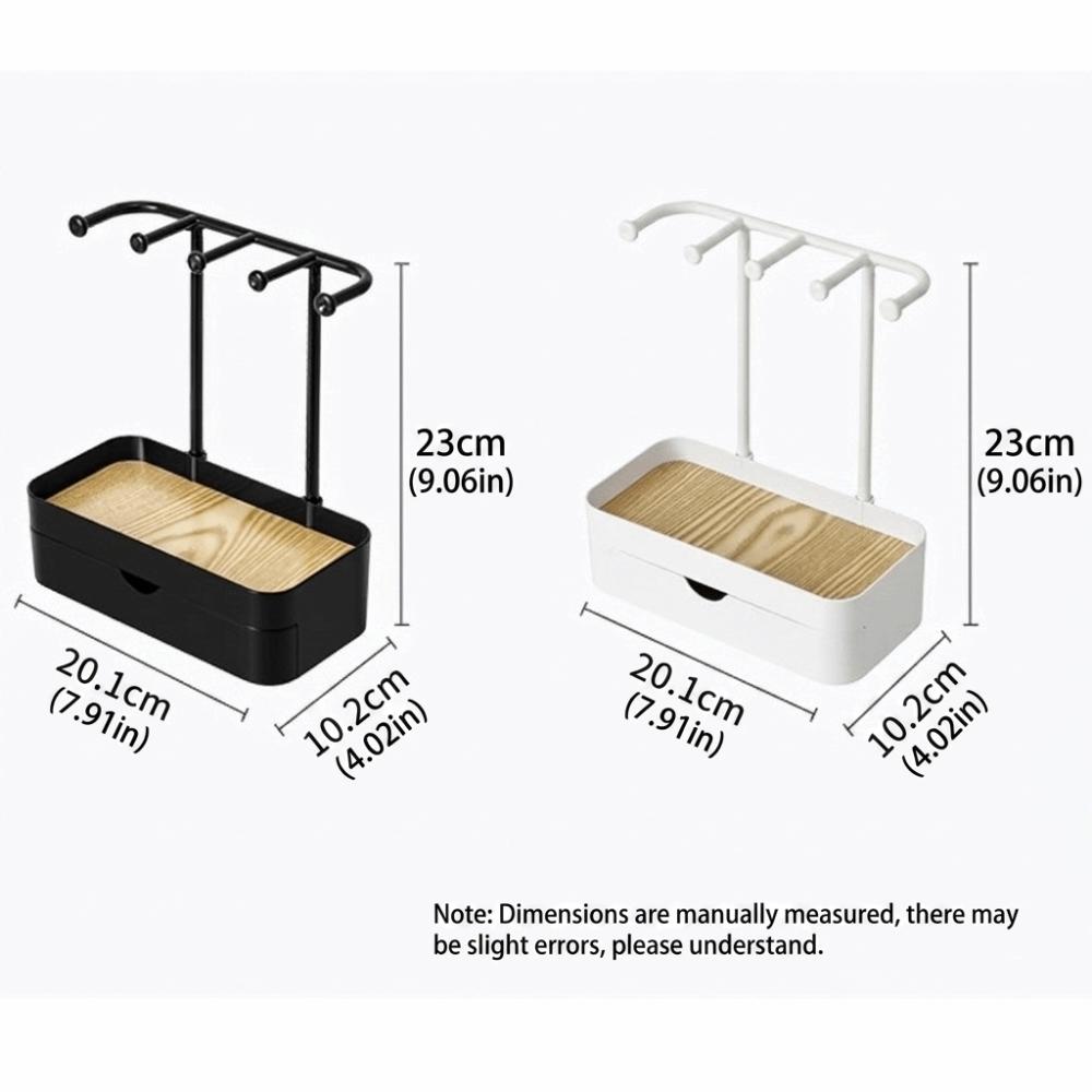 Portable Jewelry Display Holder Double Layer Jewelry Storage Rack Jewelry Organizer Home Display