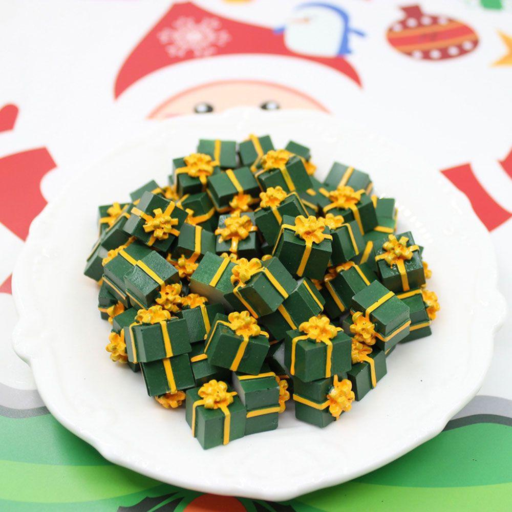 And Cute Simulation Decoration Accessories Christmas Gift Box Miniature Resin Jewelry 1/12 Scale