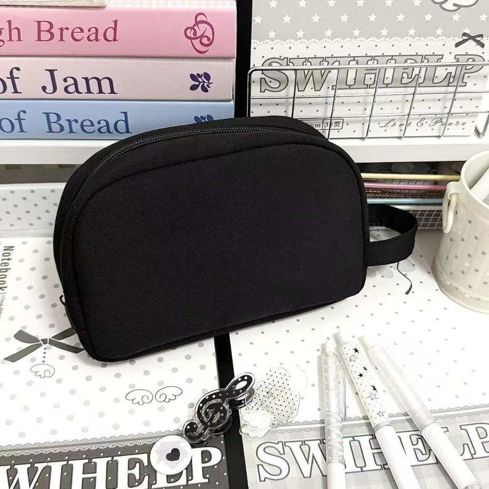 Multi-compartment Pen Bag Handheld Pencil Pouch Durable Stationery Bag Gift