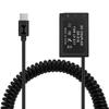 USB-C - Dummy Battery HangTon LP-E17 для камер Canon EOS R8, T6s, T6i, T7i, X8i, SL2, 800D, 9000D (9В/12В PD, совместим с DR-E18)