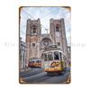 Tram 28 Lisbon Old Town Alfama Metal Plaque Rusty Decoration Wall Decor Create Club Tin Sign Poster