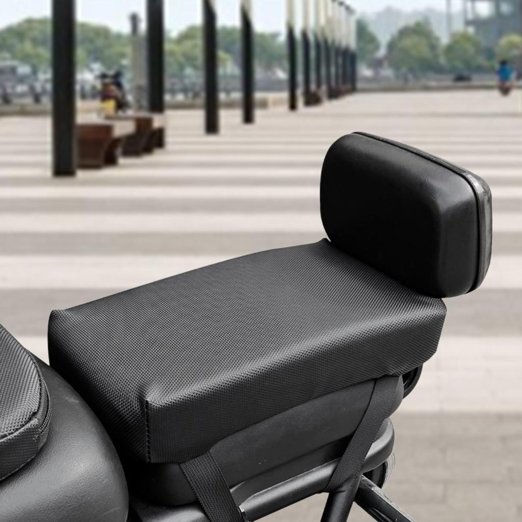 Electric Bike Rear Seat Cushion Padded Shock Absorbent Saddle Seat Pad for Men & Women Bicycle Accessory for Sports