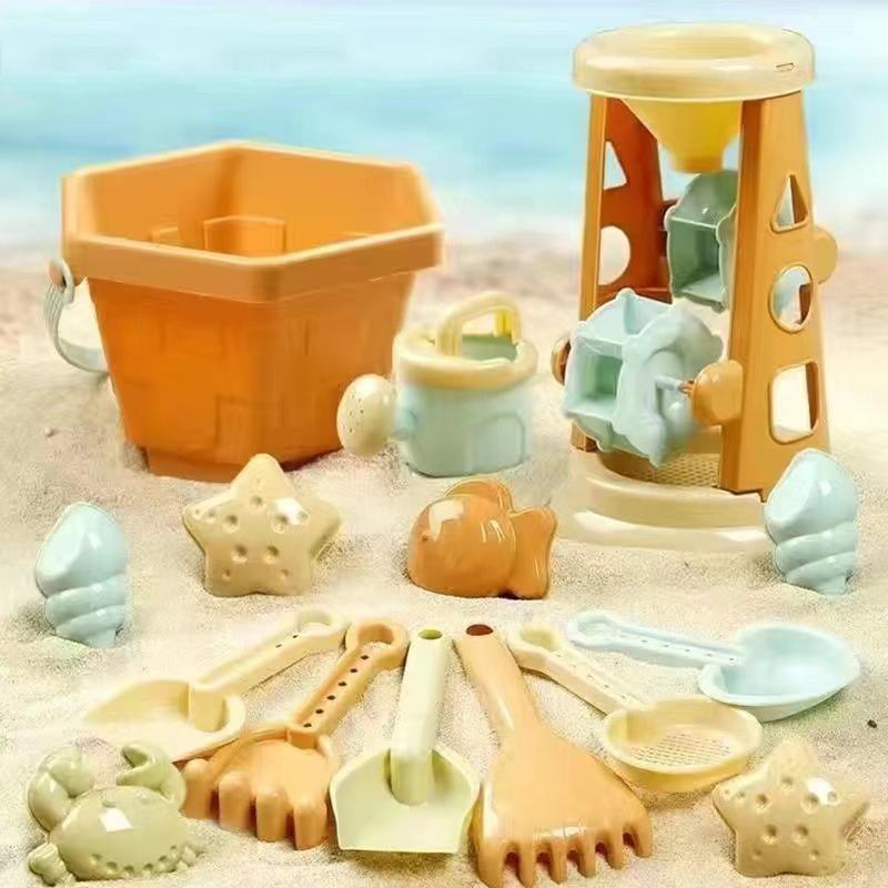 Детские уличные пляжные игрушки, забавная форма для лопаты, пляжное ведро, набор для хранения песка, инструмент для копания, ведро, подарок, детские игрушки для песка, песок
