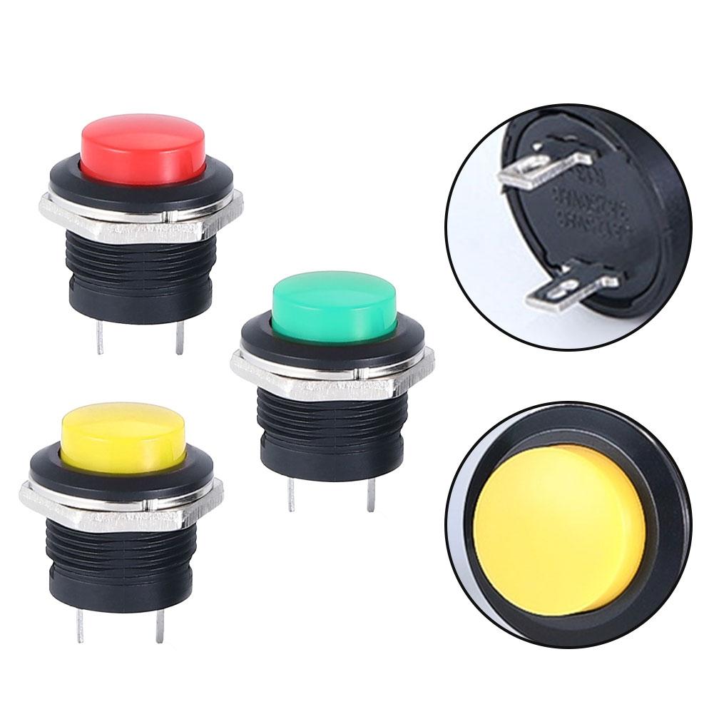 12V 16mm Waterproof Momentary Push Button Switch For Car Boat Track