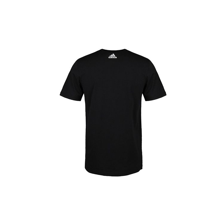 adidas Футболка с коротким рукавом с принтом, мужская, черная DY8717