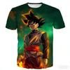 Японское Аниме Dragon Ball Z 3D Печать Черный Гоку Огненное Разрушение Огонь Крутая Модная Футболка Детская Взрослая Косплей Топы Одежда