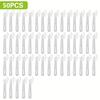 50pcs White Plastic Curtain Hooks, Adjustable Curtain Clip Hooks, Suitable for Curtains, Door Curtains, and Shower Curtains