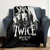 1Pc Gothic Hand Braid Blanket For Couch Bed Plush Cozy Fuzzy Blanket Super Soft Warm Blankets For Fall And Winter 0918165