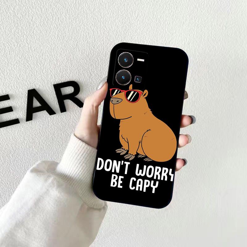 Чехол для телефона с изображением капибары для VIVO Y53S Y33S Y01 Y22S Y31 Y21 Y70 Y21S Y72 Y51 Y35 Y76 V21 V2023 V21E V20 SE