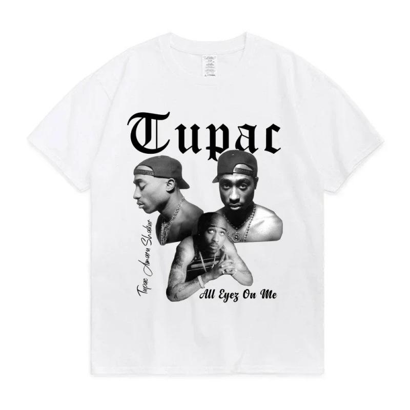 Women's T-shirt Rapper Tupac Tops Hip Hop Setwear