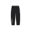 Anti-Five Series Letter Print Comfortable Mid-Waist Casual Pants Women Bottoms Black AKXS406-2