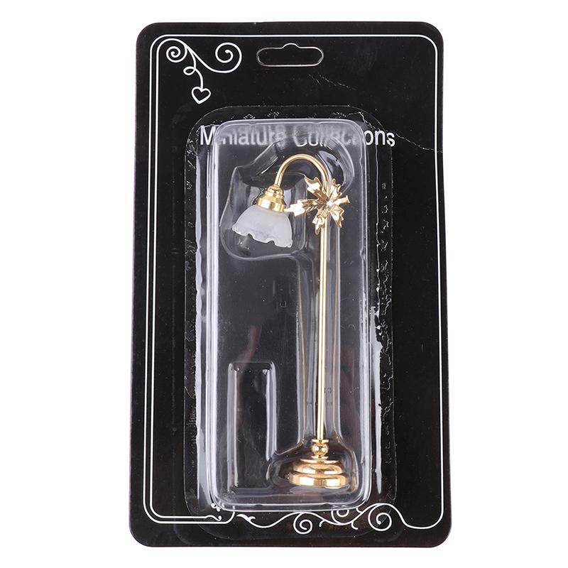 1/6 1/12 Миниатюрный светодиодный торшер для кукольного домика на батарейках с выключателем вкл./выкл.