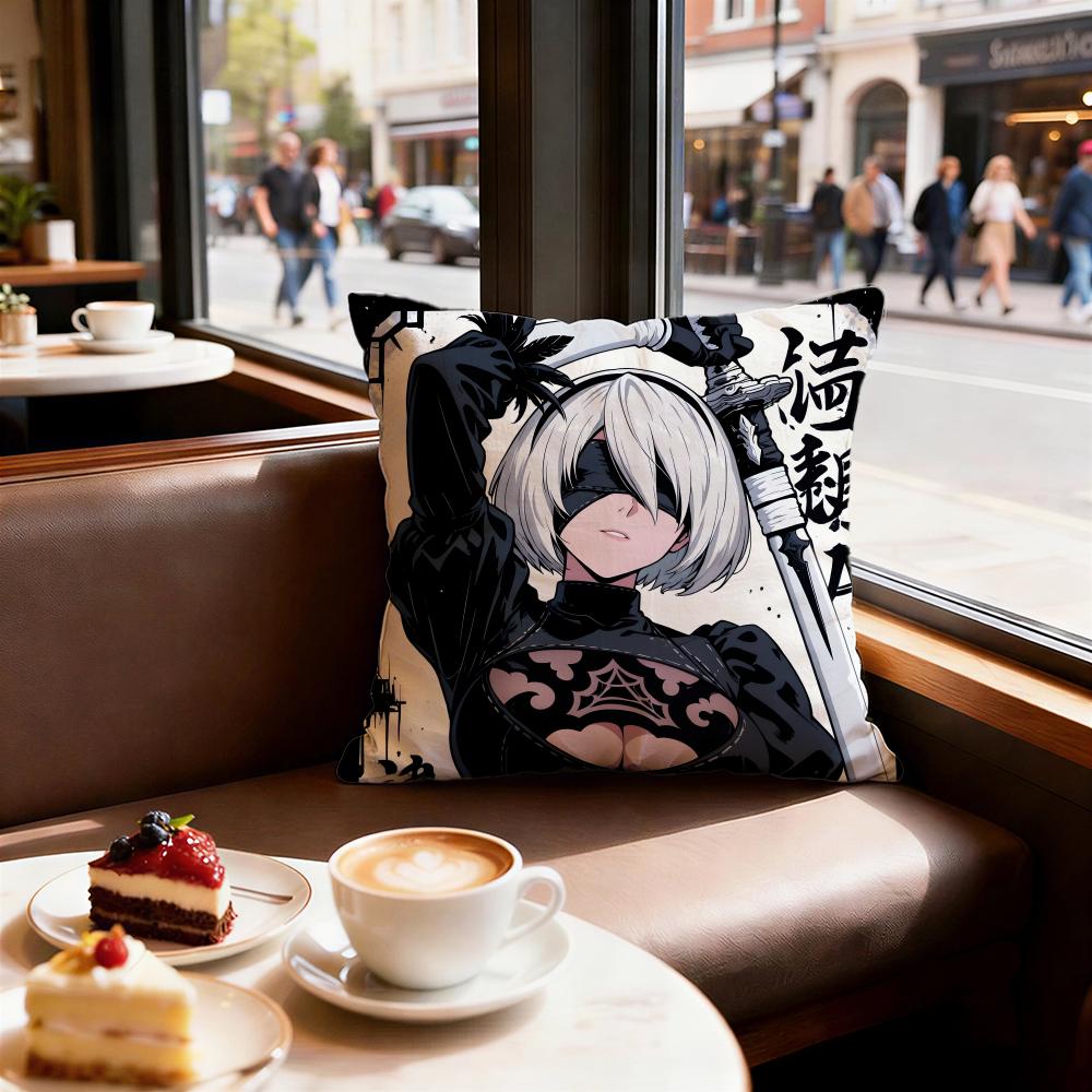 Игра Nier Automata Наволочка Декоративные Подушки Чехлы Чехол Диван x Подушка Штука x x Наволочка