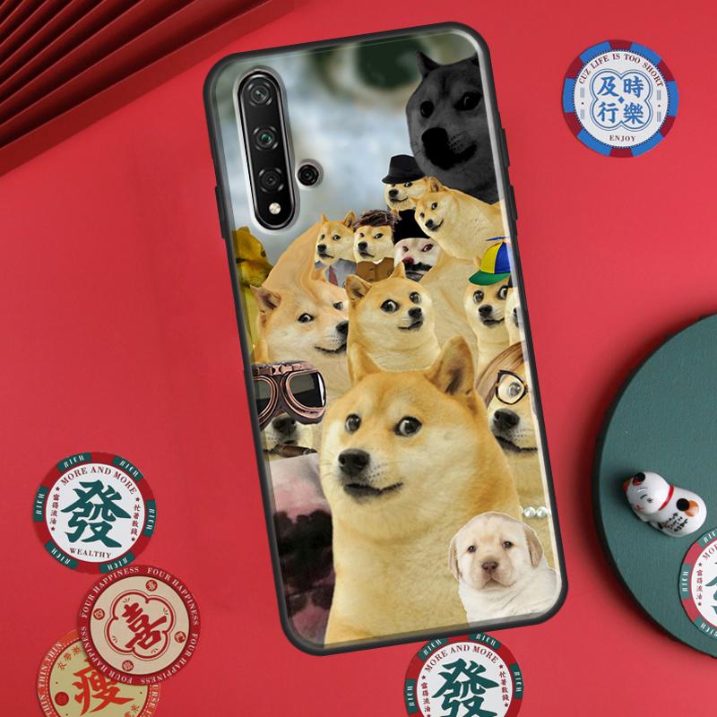 Doge For Huawei P20 P30 P40 Lite P60 Pro Nova 12i 11i 8i 12s 9 10 SE Y90 Y60 Y70 Y72 Y61 Y91 Case
